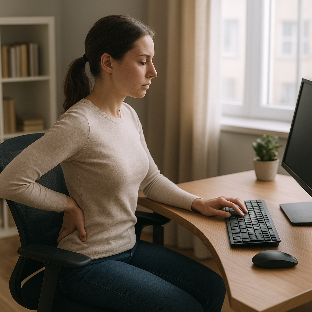 Jak zapobiegać bólom pleców przy siedzącym trybie pracy